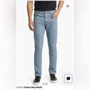 AG Men's Tellis Grid Slim Fit Culver Blue Multi Pants